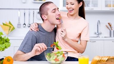 Սնունդը `հզորությունը մեծացնելու համար